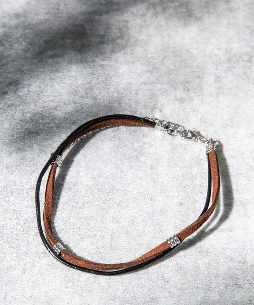 Rocky Monroe（ロッキーモンロー）の「2連アンクレット ブレスレット（アンクレット・メンズ・ブラック/ベージュ/ネイビー/ブラウン/レッド/ターコイズブルー/ブラック系その他/ブラウン系その他/ベージュ系その他/グリーン系その他/ブルー系その他/レッド系その他・FREE）」の18枚目の写真