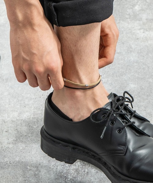 Rocky Monroe（ロッキーモンロー）の「2連アンクレット ブレスレット（アンクレット・メンズ・ブラック/ベージュ/ネイビー/ブラウン/レッド/ターコイズブルー/ブラック系その他/ブラウン系その他/ベージュ系その他/グリーン系その他/ブルー系その他/レッド系その他・FREE）」の21枚目の写真