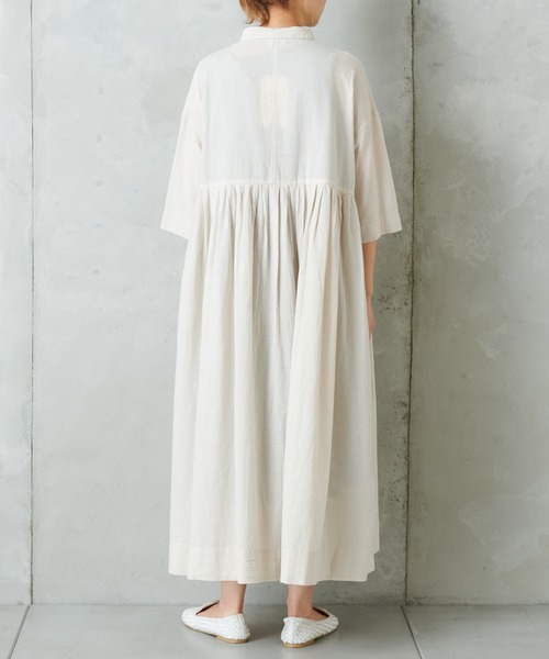 PUAL CE CIN（ピュアルセシン）の「切替シャツワンピース（ワンピース・レディース・ブラック/ベージュ・FREE）」の12枚目の写真