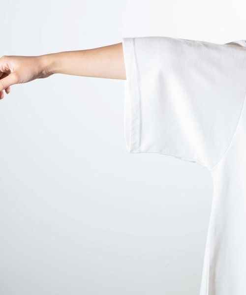 WEGO（ウィゴー）の「WEGO/ナイロンポケットTシャツ（Tシャツ/カットソー・メンズ・ホワイト/ホワイト系その他/スミクロ・MEDIUM/LARGE）」の22枚目の写真