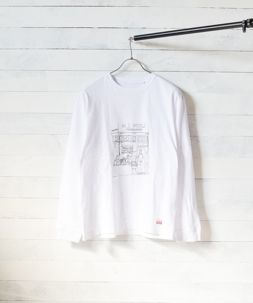 Naked Rust and other POEMS(ネイキッドラストアンドアザーポエムス)の「【69】【Naked Rust and other POEMS】手書きプリント 長袖カットソー(Tシャツ/カットソー・レディース・ホワイト/ブラック/ベージュ・MEDIUM/LARGE)」の11枚目の写真