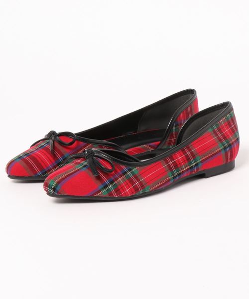 KOBE LETTUCE（コウベレタス）の「サイドカットフラットバレエシューズ（バレエシューズ・レディース・ブラック/レオパード/パイソン/ベージュ/チェック・M/L/LL/S）」の18枚目の写真