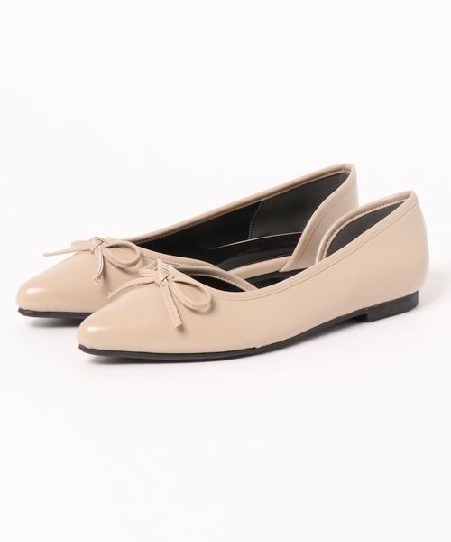 KOBE LETTUCE（コウベレタス）の「サイドカットフラットバレエシューズ（バレエシューズ・レディース・ブラック/レオパード/パイソン/ベージュ/チェック・M/L/LL/S）」の16枚目の写真