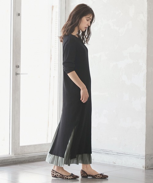 KOBE LETTUCE（コウベレタス）の「サイドカットフラットバレエシューズ（バレエシューズ・レディース・ブラック/レオパード/パイソン/ベージュ/チェック・M/L/LL/S）」の12枚目の写真