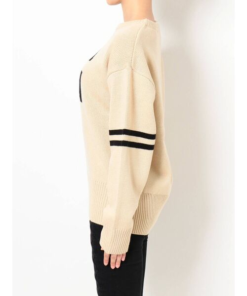 GYDA（ジェイダ）の「G SLEEVELINE KT TOPS（ニット/セーター・レディース・ブラック/ベージュ/グリーン・FREE）」の11枚目の写真