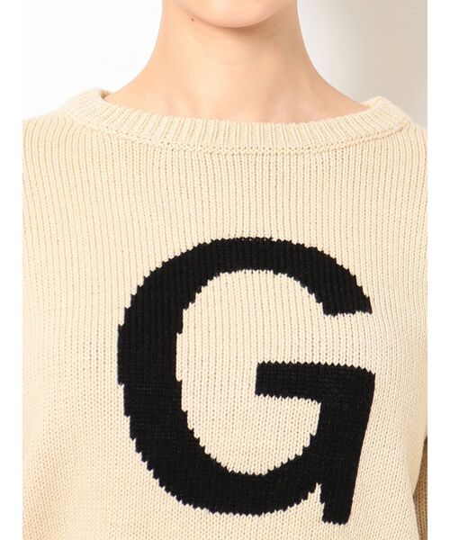 GYDA（ジェイダ）の「G SLEEVELINE KT TOPS（ニット/セーター・レディース・ブラック/ベージュ/グリーン・FREE）」の6枚目の写真