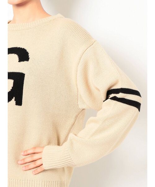 GYDA（ジェイダ）の「G SLEEVELINE KT TOPS（ニット/セーター・レディース・ブラック/ベージュ/グリーン・FREE）」の15枚目の写真