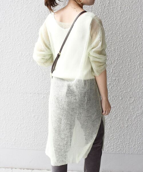 SHIPS(シップス)の「【WEB限定】シアーレイヤードセットワンピース◇(ワンピース・レディース・チャコールグレー/ライトグリーン/ブラウン系その他/ナチュラル・ONE SIZE)」の22枚目の写真