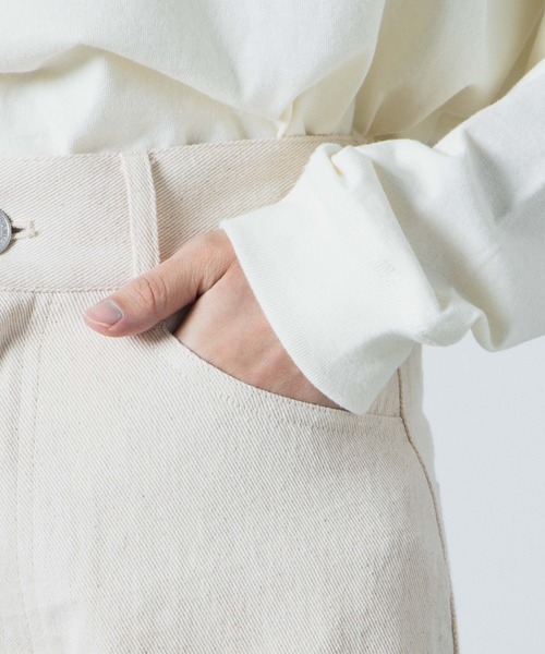 WEGO（ウィゴー）の「WEGO/レースアップカラーストレートパンツ（チノパンツ・レディース・ブラウン/オフホワイト・FREE）」の15枚目の写真