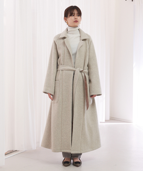 Rouge vif（ルージュヴィフ）の「Wフェイスジャージーコート（その他アウター・レディース・ベージュ・フリー）」の6枚目の写真