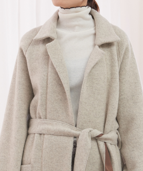 Rouge vif（ルージュヴィフ）の「Wフェイスジャージーコート（その他アウター・レディース・ベージュ・フリー）」の8枚目の写真