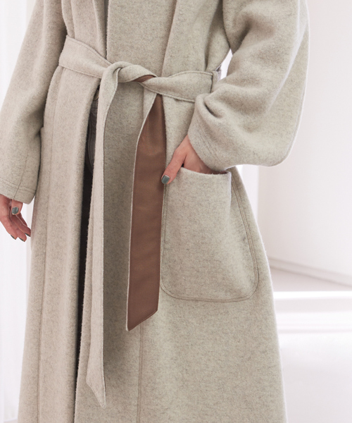 Rouge vif（ルージュヴィフ）の「Wフェイスジャージーコート（その他アウター・レディース・ベージュ・フリー）」の10枚目の写真