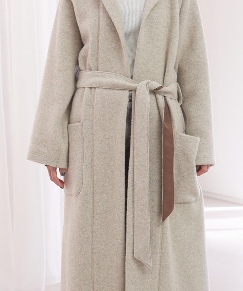 Rouge vif（ルージュヴィフ）の「Wフェイスジャージーコート（その他アウター・レディース・ベージュ・フリー）」の11枚目の写真