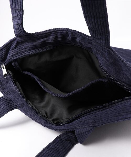 KOBE LETTUCE（コウベレタス）の「グラフィックロゴコーデュロイトートバッグ（トートバッグ・レディース・ベージュ/ネイビー/グレー/レッド/キャメル・FREE）」の7枚目の写真