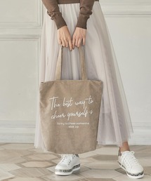 KOBE LETTUCE | グラフィックロゴコーデュロイトートバッグ(トートバッグ)