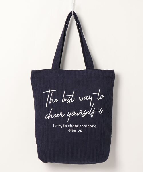 KOBE LETTUCE（コウベレタス）の「グラフィックロゴコーデュロイトートバッグ（トートバッグ・レディース・ベージュ/ネイビー/グレー/レッド/キャメル・FREE）」の18枚目の写真