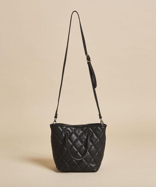 BEAUTY&YOUTH UNITED ARROWS（ビューティーアンドユースユナイテッドアローズ）の「BY∴ キルティングインポーチトートバッグ -3WAY- о（トートバッグ・レディース・ブラック/グレー/モカ・FREE）」の13枚目の写真