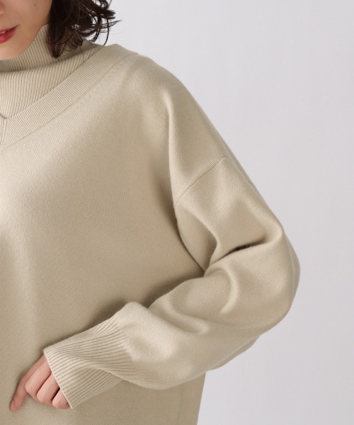 LOWRYS FARM（ローリーズファーム）の「ｍａｎｙｗａｙ２Ｐニット　917458（ニット/セーター・レディース・ブルー/ブラック/アイボリー・FREE）」の11枚目の写真