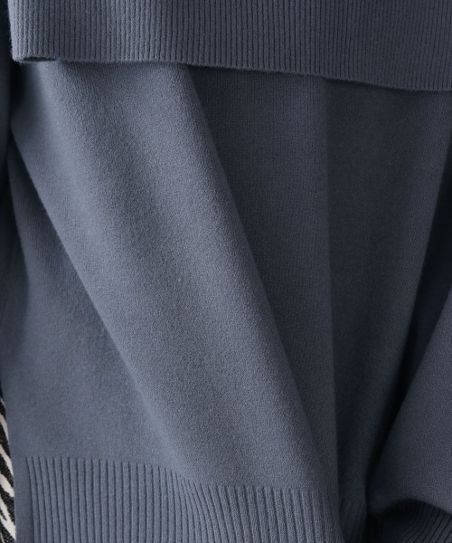 LOWRYS FARM（ローリーズファーム）の「ｍａｎｙｗａｙ２Ｐニット　917458（ニット/セーター・レディース・ブルー/ブラック/アイボリー・FREE）」の20枚目の写真