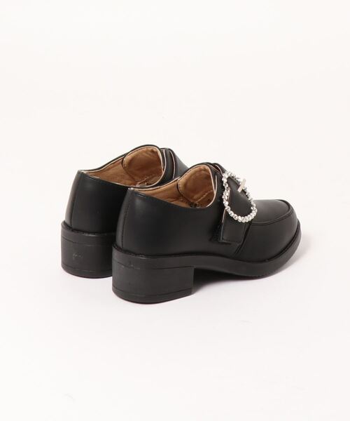 Shoes in Closet(シューズインクローゼット)の「《キッズ》 超軽量 ハートモチーフ ローファー 7663K(ローファー・キッズ・ブラック系その他/ブラック・18.0cm/19.0cm/20.0cm/21.0cm)」の4枚目の写真