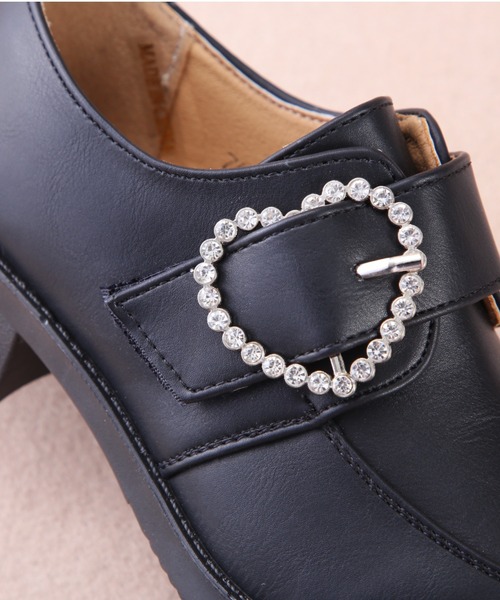 Shoes in Closet(シューズインクローゼット)の「《キッズ》 超軽量 ハートモチーフ ローファー 7663K(ローファー・キッズ・ブラック系その他/ブラック・18.0cm/19.0cm/20.0cm/21.0cm)」の9枚目の写真