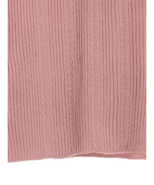 earth music&ecology（アースミュージックアンドエコロジー）の「ハイネック柄入りニットプルオーバー ＊（ニット/セーター・レディース・ブラウン/サックスブルー/ピンク/アイボリー/キャメル/ダークネイビー・S/M）」の15枚目の写真