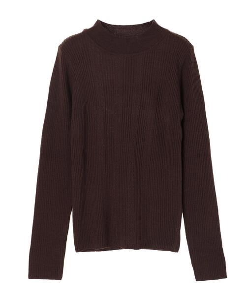 earth music&ecology（アースミュージックアンドエコロジー）の「ハイネック柄入りニットプルオーバー ＊（ニット/セーター・レディース・ブラウン/サックスブルー/ピンク/アイボリー/キャメル/ダークネイビー・S/M）」の18枚目の写真