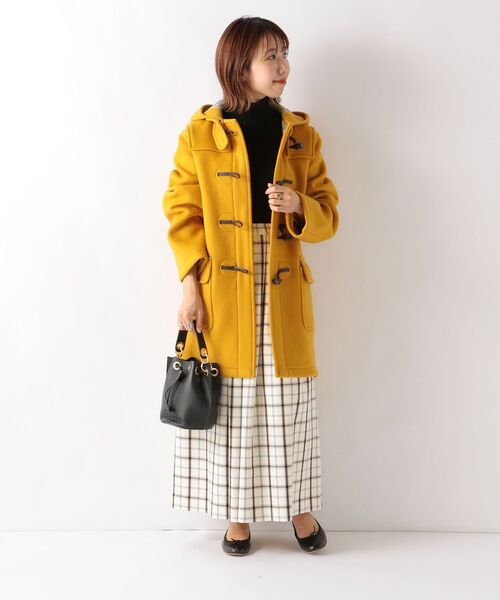 ロンドントラディション ダッフルコート イエロー黄色 里*子様 名品！ロンドントラディション 定番ダッフルコート マスタード