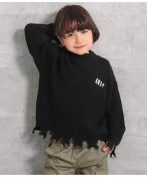ANAP kids（アナップキッズ）の「畦編みダメージニット（ニット/セーター・キッズ）」