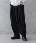 KUUUPY | 2Tuck Easy Tapered Pants - 2タックイージーテーパードパンツ （セットアップ対応）(西裝休閒褲)