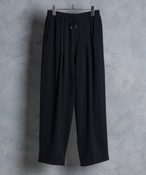KUUUPY（クーピー）の「2Tuck Easy Tapered Pants - 2タックイージーテーパードパンツ（スラックス・メンズ・ブラック/オフホワイト/グレー/チャコールグレー・SMALL/MEDIUM/LARGE）」の13枚目の写真