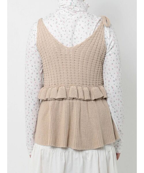 merry jenny（メリージェニー）の「ドロストティアードニットビスチェ（ニット/セーター・レディース・グレー/ブラック/ベージュ・FREE）」の9枚目の写真