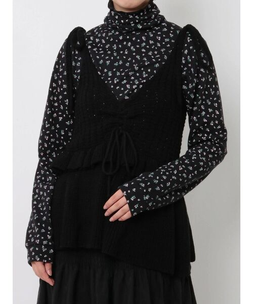 merry jenny（メリージェニー）の「ドロストティアードニットビスチェ（ニット/セーター・レディース・グレー/ブラック/ベージュ・FREE）」の10枚目の写真