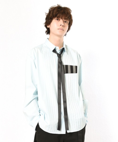 MILKBOY（ミルクボーイ）の「PIN-TUCK シャツ（シャツ/ブラウス・レディース・A/B/C・FREE）」の2枚目の写真