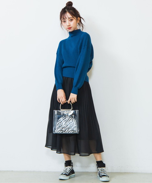WEGO（ウィゴー）の「WEGO/【ZOZOTOWN&一部店舗限定】ハイネックボリュームセーター（ニット/セーター・レディース・ホワイト/ブラック/ブルー/ブラウン・FREE）」の18枚目の写真