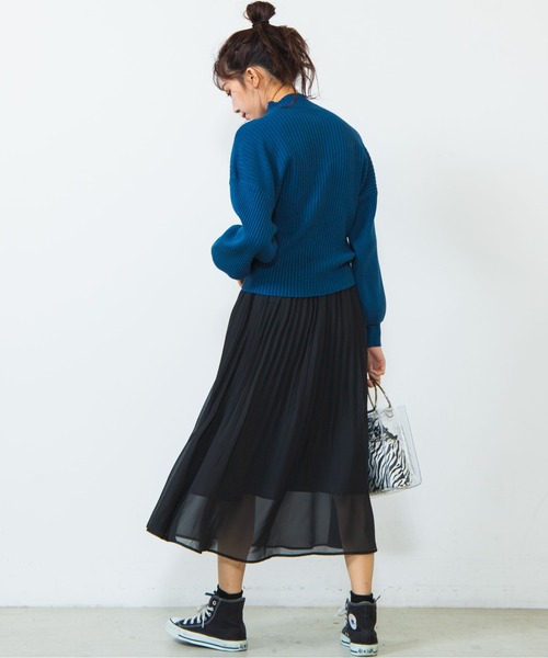 WEGO（ウィゴー）の「WEGO/【ZOZOTOWN&一部店舗限定】ハイネックボリュームセーター（ニット/セーター・レディース・ホワイト/ブラック/ブルー/ブラウン・FREE）」の21枚目の写真