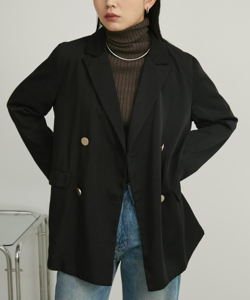 セール】ダブルテーラードジャケット（テーラードジャケット）｜Aunt