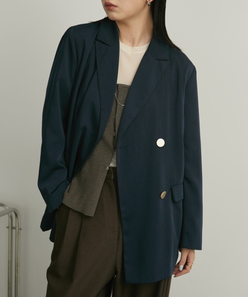 セール】ダブルテーラードジャケット（テーラードジャケット）｜Aunt