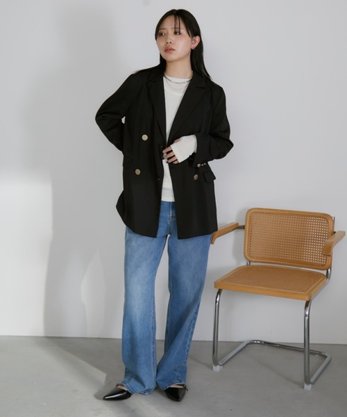 セール】ダブルテーラードジャケット（テーラードジャケット）｜Aunt