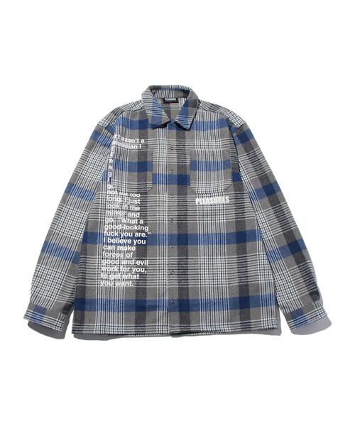 トップス PLEASURES Sherbert Zip Shirts PLEASURES Sherbert Zip Shirts