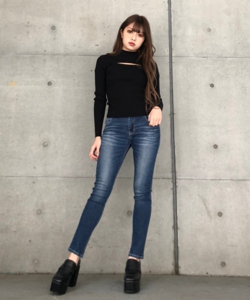 ENVYM(アンビー)の「OPEN FRONT KNIT PO(ニット/セーター・レディース・ホワイト/ブラック・FREE)」の8枚目の写真