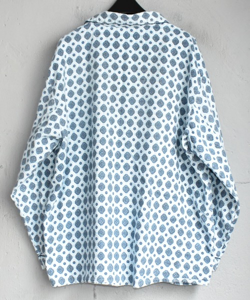 VINTAGE（ヴィンテージ）の「【ヴィンテージ古着】GENTLEMEN'S ROW コットン パジャマシャツ（シャツ/ブラウス・メンズ・ブルー・LARGE）」の5枚目の写真