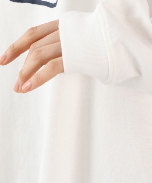 LOWRYS FARM(ローリーズファーム)の「NYCフロントプリントロンT 939600(Tシャツ/カットソー・レディース・ホワイト/オフホワイト/ネイビー・FREE)」の11枚目の写真