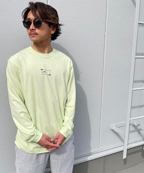 CANAL JEAN（キャナルジーン）の「1975 TOKYO(1975 トーキョー) "STREET PHOTO"ロングTシャツ（Tシャツ/カットソー・レディース・ホワイト/ライム/エメラルド・LARGE/X-LARGE）」の12枚目の写真