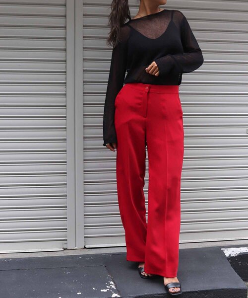 via j（ヴィアジェイ）の「スラックス（スラックス・レディース・ブラウン・SMALL）」の9枚目の写真