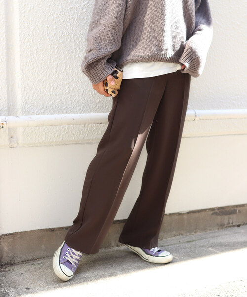 via j（ヴィアジェイ）の「スラックス（スラックス・レディース・ブラウン・SMALL）」の12枚目の写真