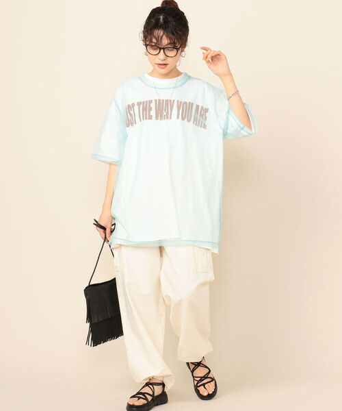 Rie Miller（リエミラー）の「ワイドシルエットカーゴパンツ（カーゴパンツ・レディース・オリーブ/キナリ・2/1）」の5枚目の写真