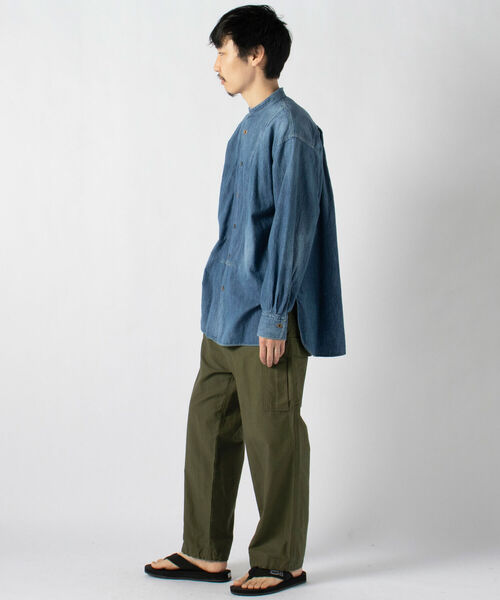 Rie Miller（リエミラー）の「ワイドシルエットカーゴパンツ（カーゴパンツ・レディース・オリーブ/キナリ・2/1）」の7枚目の写真