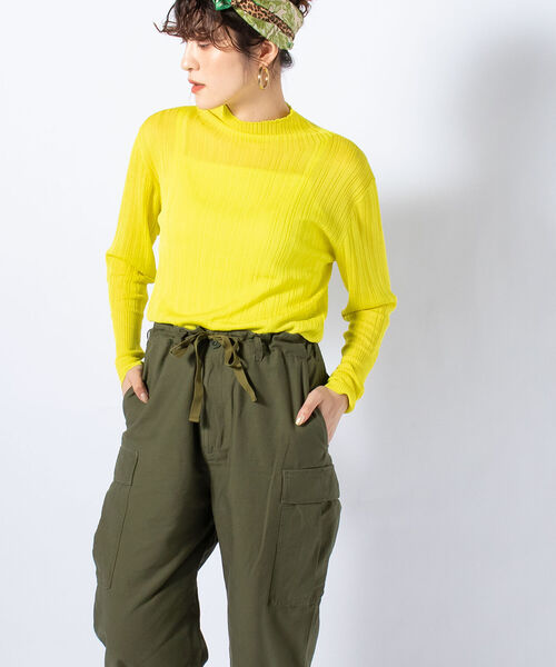 Rie Miller（リエミラー）の「ワイドシルエットカーゴパンツ（カーゴパンツ・レディース・オリーブ/キナリ・2/1）」の18枚目の写真