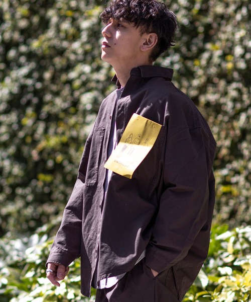 B.C STOCK(ベーセーストック)の「【#WC】L.DUCK ビッグシャツ(シャツ/ブラウス・メンズ・アイボリー/ブラック系その他・MEDIUM/LARGE)」の1枚目の写真